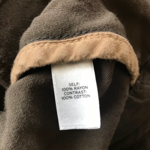 HINGE button zip up olive army green cargo pockets jacket utility crochet grunge - Picture 4 of 7